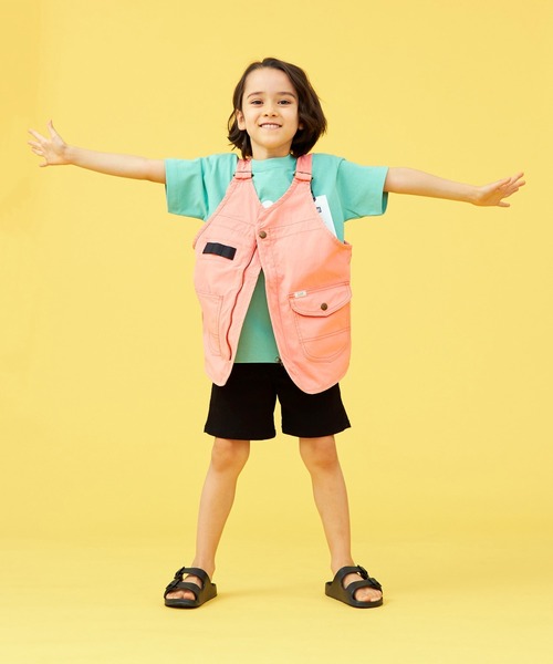 Lee（リー）の「Lee/リー【110-150cm】キッズ OUTDOOR WHIZITベスト 難燃デニム・撥水カラー（ベスト・キッズ・ブラック/インディゴブルー/ホワイト/ピンク・110/130/140/150/120）」の10枚目の写真