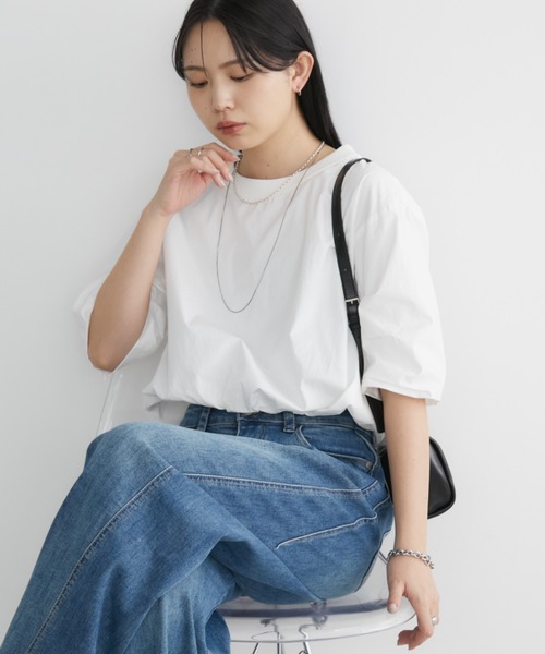 ŠP ギャザーブラウス マカロン