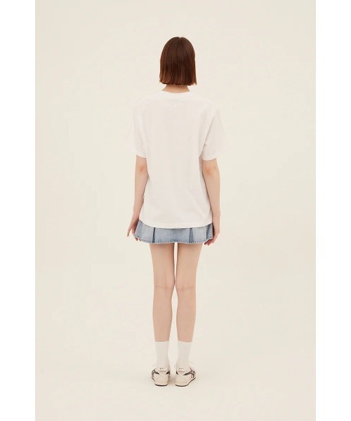 Tシャツ・カットソー KIRSH Big Cherry T-Shirt White W セール】KIRSH BIG CHERRY T-SHIRT キルシー ビッグチェリー T
