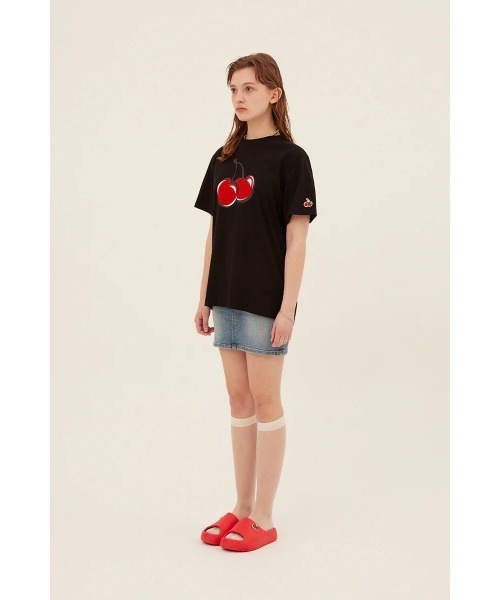 KIRSH(キルシー)の「KIRSH BIG CHERRY T-SHIRT キルシー ビッグチェリー Tシャツ【S】(Tシャツ/カットソー・レディース・ブラック/ホワイト・ONE SIZE)」の16枚目の写真