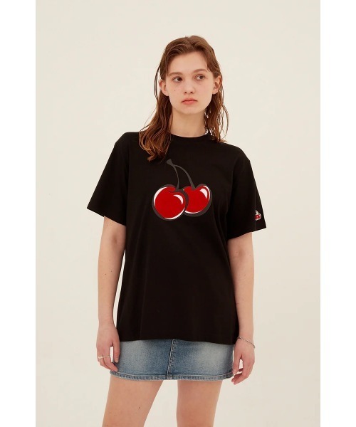 KIRSH(キルシー)の「KIRSH BIG CHERRY T-SHIRT キルシー ビッグチェリー Tシャツ【S】(Tシャツ/カットソー・レディース・ブラック/ホワイト・ONE SIZE)」の19枚目の写真