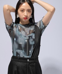 HARE | 【Fashionart Mag LADIES】2WAYシアータイトトップス(Tシャツ/カットソー)