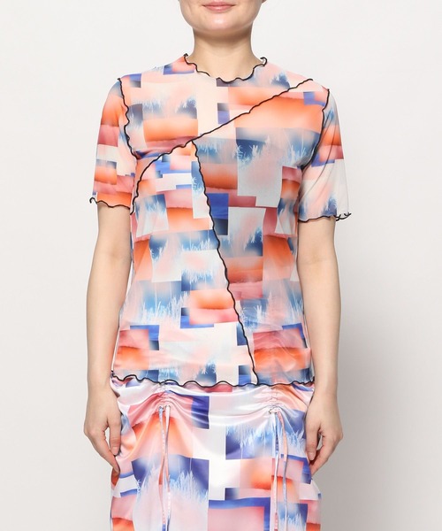 HARE（ハレ）の「【Fashionart Mag LADIES】2WAYシアータイトトップス（Tシャツ/カットソー・レディース・ブラック/ホワイト・FREE）」の19枚目の写真