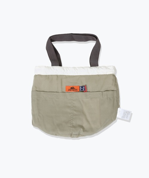 KRIFF MAYER（クリフメイヤー）の「スーベニア刺繍巾着バッグ（ショルダーバッグ・メンズ・パープル/キャメル/ブラック/ピンクベージュ/オリーブ/オフホワイト・FREE）」の16枚目の写真