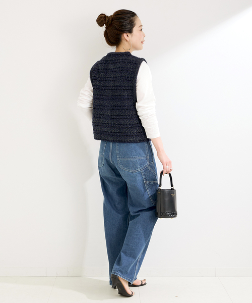 B.C STOCK（ベーセーストック）の「フロントボタンツイード調