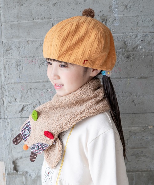 RAGMART（ラグマート）の「ボアマフラー（マフラー・キッズ・ベージュ/ネイビー/アイボリー・M/S）」の2枚目の写真