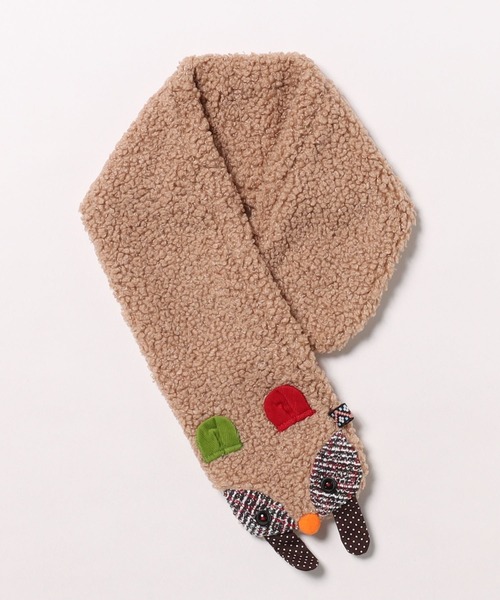 RAGMART（ラグマート）の「ボアマフラー（マフラー・キッズ・ベージュ/ネイビー/アイボリー・M/S）」の10枚目の写真