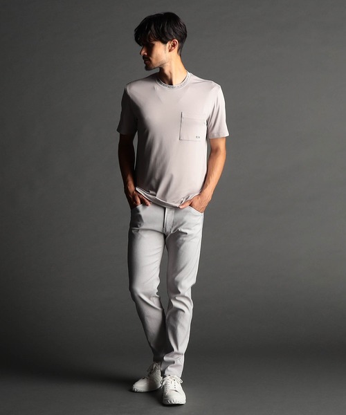 NICOLE CLUB FOR MEN（ニコルクラブフォーメン）の「ロゴ半袖Tシャツ（Tシャツ/カットソー・メンズ・オフホワイト/ブラック/キナリ/オレンジ系・MEDIUM/LARGE/X-LARGE）」の7枚目の写真