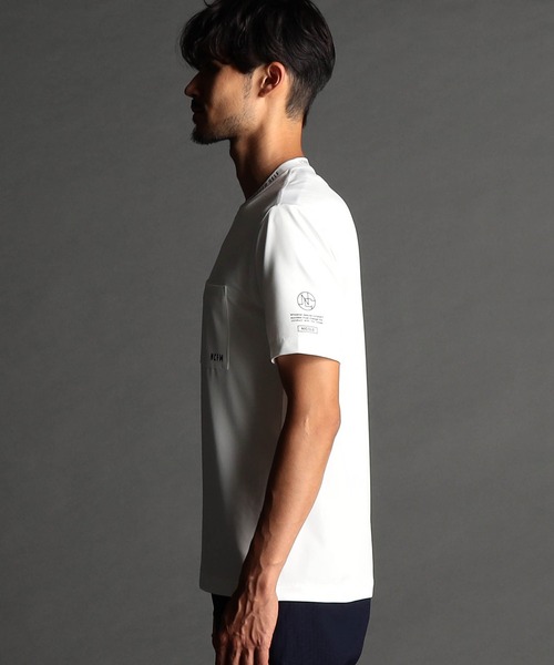 NICOLE CLUB FOR MEN（ニコルクラブフォーメン）の「ロゴ半袖Tシャツ（Tシャツ/カットソー・メンズ・オフホワイト/ブラック/キナリ/オレンジ系・MEDIUM/LARGE/X-LARGE）」の10枚目の写真