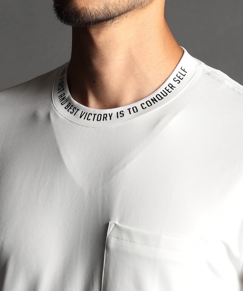 NICOLE CLUB FOR MEN（ニコルクラブフォーメン）の「ロゴ半袖Tシャツ（Tシャツ/カットソー・メンズ・オフホワイト/ブラック/キナリ/オレンジ系・MEDIUM/LARGE/X-LARGE）」の11枚目の写真