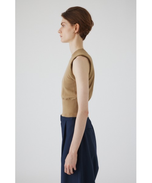 RIM.ARK（リムアーク）の「Shaggy sleeve compact tops シャギースリーブコンパクトトップス（ニット/セーター・レディース・ブラウン/マルチ/ブラック/ベージュ・FREE）」の12枚目の写真