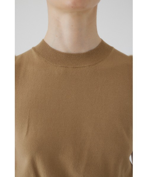 RIM.ARK（リムアーク）の「Shaggy sleeve compact tops シャギースリーブコンパクトトップス（ニット/セーター・レディース・ブラウン/マルチ/ブラック/ベージュ・FREE）」の7枚目の写真