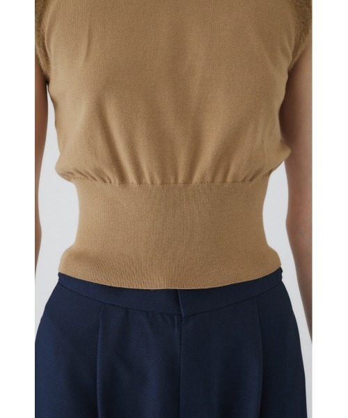 RIM.ARK（リムアーク）の「Shaggy sleeve compact tops シャギースリーブコンパクトトップス（ニット/セーター・レディース・ブラウン/マルチ/ブラック/ベージュ・FREE）」の10枚目の写真