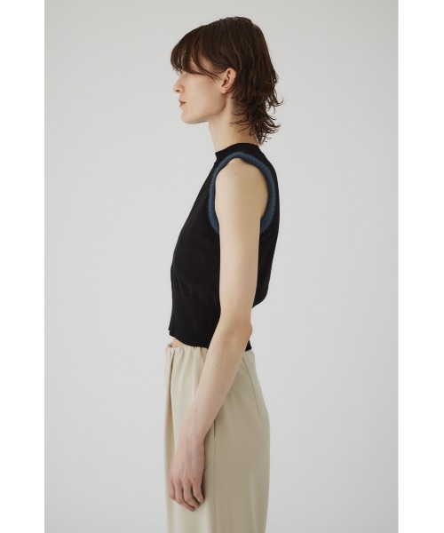 RIM.ARK（リムアーク）の「Shaggy sleeve compact tops シャギースリーブコンパクトトップス（ニット/セーター・レディース・ブラウン/マルチ/ブラック/ベージュ・FREE）」の14枚目の写真