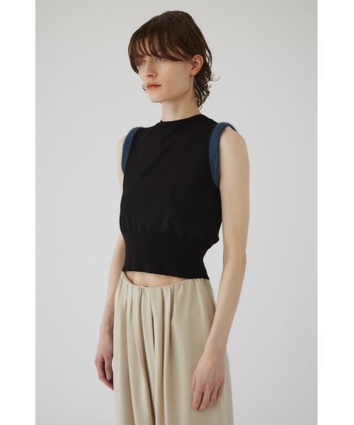 トップス rim ark Half sleeve compact knit RIM.ARK | Half sleeve compact knit (KNITWEAR ) |RIM.ARK
