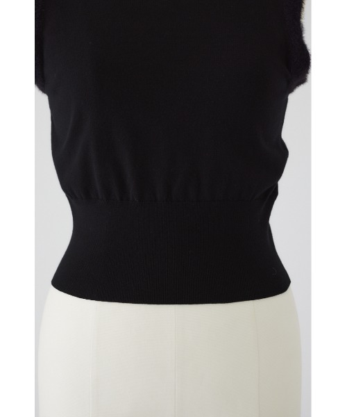 RIM.ARK（リムアーク）の「Shaggy sleeve compact tops シャギースリーブコンパクトトップス（ニット/セーター・レディース・ブラウン/マルチ/ブラック/ベージュ・FREE）」の16枚目の写真