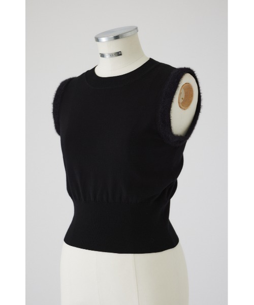 RIM.ARK（リムアーク）の「Shaggy sleeve compact tops シャギースリーブコンパクトトップス（ニット/セーター・レディース・ブラウン/マルチ/ブラック/ベージュ・FREE）」の17枚目の写真