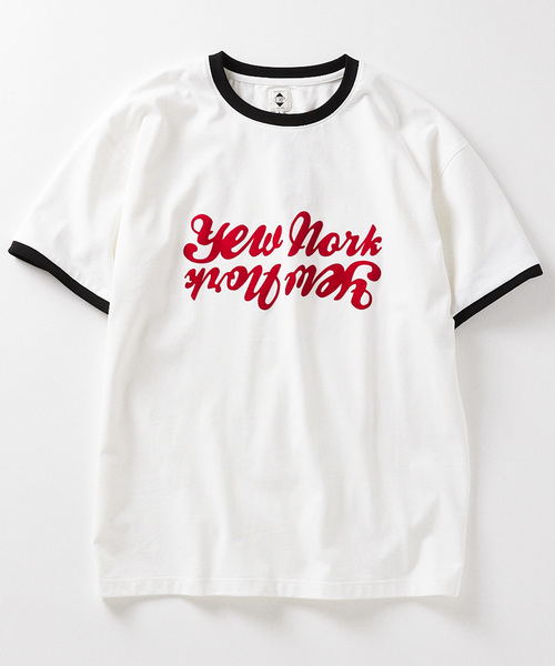 expansion(エクスパンション)の「EXPANSION / エクスパンション YEW ROXBURY T(Tシャツ/カットソー・メンズ・ホワイト/ネイビー・X-LARGE/LARGE)」の2枚目の写真