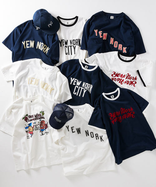 expansion(エクスパンション)の「EXPANSION / エクスパンション YEW ROXBURY T(Tシャツ/カットソー・メンズ・ホワイト/ネイビー・X-LARGE/LARGE)」の3枚目の写真
