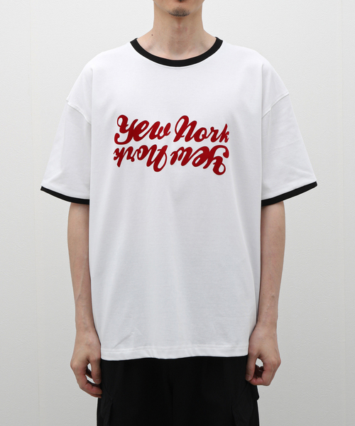 expansion(エクスパンション)の「EXPANSION / エクスパンション YEW ROXBURY T(Tシャツ/カットソー・メンズ・ホワイト/ネイビー・X-LARGE/LARGE)」の4枚目の写真