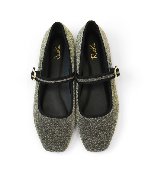 RiiiKa(リーカ)の「【RiiiKa/リーカ】スクエアメリージェーンパンプス(バレエシューズ・レディース・ゴールド/レオパード/ブラック・LL/S/M/L)」の14枚目の写真