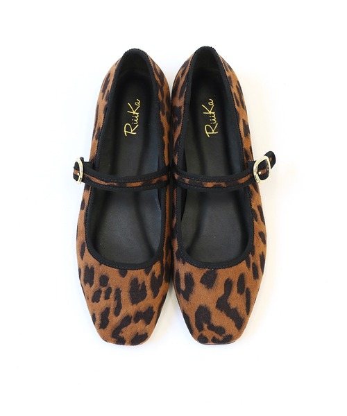 RiiiKa(リーカ)の「【RiiiKa/リーカ】スクエアメリージェーンパンプス(バレエシューズ・レディース・ゴールド/レオパード/ブラック・LL/S/M/L)」の20枚目の写真