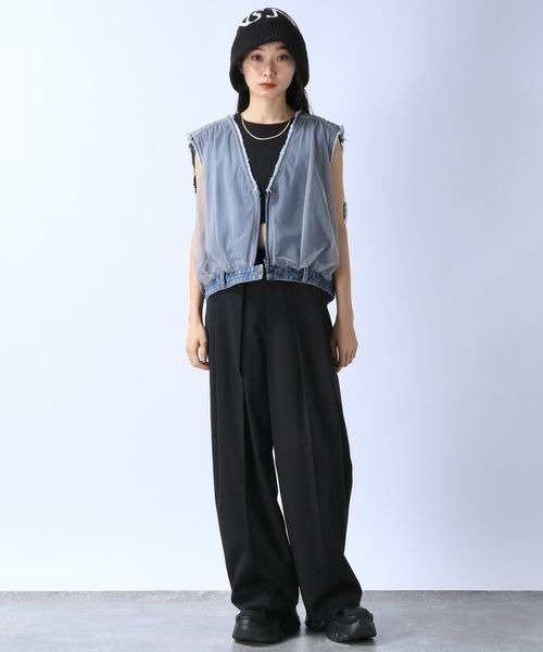 JEANASIS（ジーナシス）の「ジャガードロゴニットバケハ/139296（ハット・レディース・グレー/ブラック/チャコールグレー・FREE）」の12枚目の写真