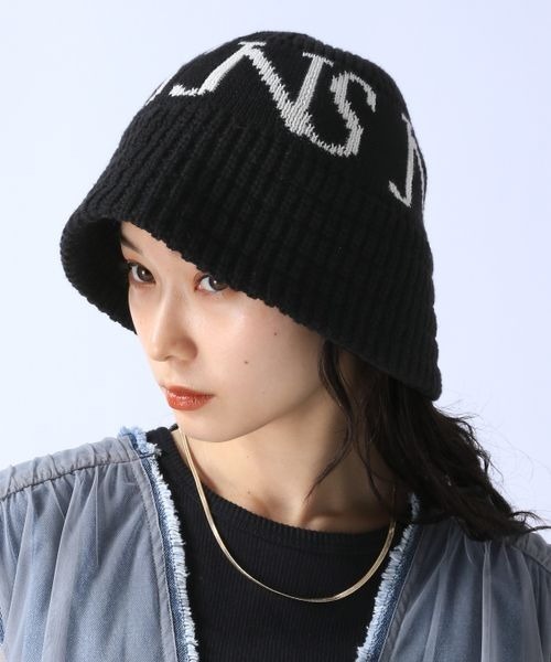 JEANASIS（ジーナシス）の「ジャガードロゴニットバケハ/139296（ハット・レディース・グレー/ブラック/チャコールグレー・FREE）」の13枚目の写真