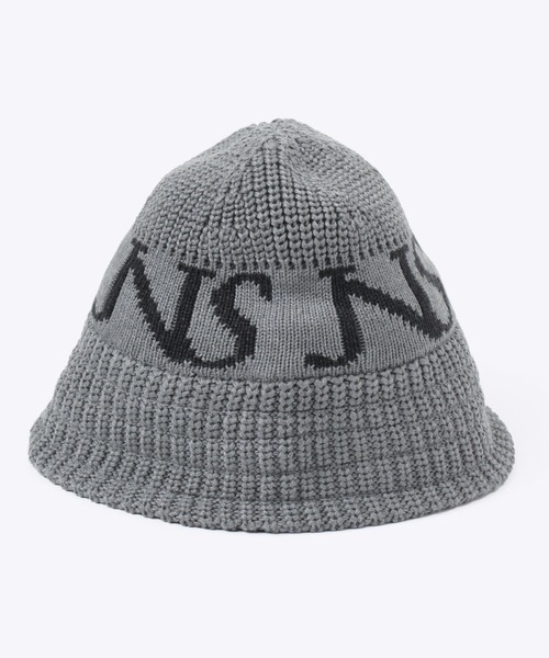 JEANASIS（ジーナシス）の「ジャガードロゴニットバケハ/139296（ハット・レディース・グレー/ブラック/チャコールグレー・FREE）」の6枚目の写真
