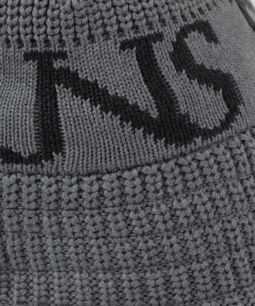 JEANASIS（ジーナシス）の「ジャガードロゴニットバケハ/139296（ハット・レディース・グレー/ブラック/チャコールグレー・FREE）」の8枚目の写真