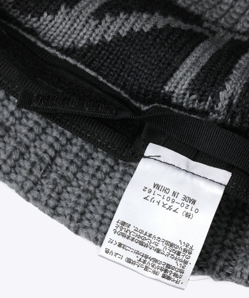 JEANASIS（ジーナシス）の「ジャガードロゴニットバケハ/139296（ハット・レディース・グレー/ブラック/チャコールグレー・FREE）」の10枚目の写真