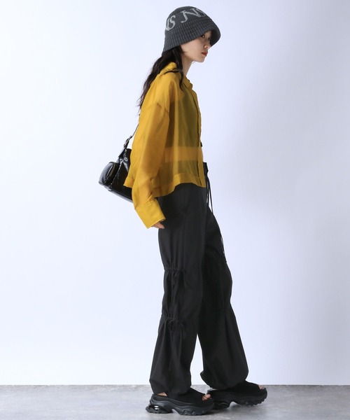 JEANASIS（ジーナシス）の「ジャガードロゴニットバケハ/139296（ハット・レディース・グレー/ブラック/チャコールグレー・FREE）」の21枚目の写真