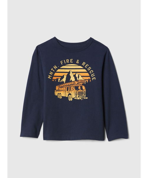 GAP（ギャップ）の「babyGap ブラナン フェイバリット グラフィックTシャツ（Tシャツ/カットソー・キッズ・ブルー/ネイビー/ベージュ/ブルー系その他/ホワイト/レッド/グリーン/アイボリー/ブルー系その他2・100cm/80ｃｍ/90cm/95cm/110cm/105cm）」の5枚目の写真