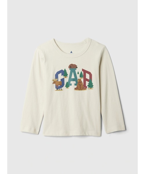 GAP（ギャップ）の「babyGap ブラナン フェイバリット グラフィックTシャツ（Tシャツ/カットソー・キッズ・ブルー/ネイビー/ベージュ/ブルー系その他/ホワイト/レッド/グリーン/アイボリー/ブルー系その他2・100cm/80ｃｍ/90cm/95cm/110cm/105cm）」の2枚目の写真