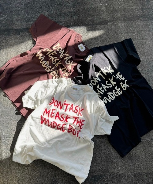 WudgeBoy（ワッジボーイ）の「Tegaki t shirt（Tシャツ/カットソー・レディース・ブラウン/ブラック/ホワイト・LARGE/X-LARGE/MEDIUM）」の12枚目の写真