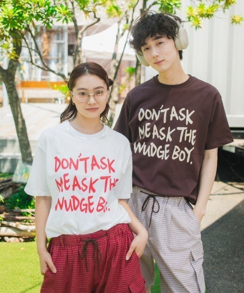 WudgeBoy（ワッジボーイ）の「Tegaki t shirt（Tシャツ/カットソー・レディース・ブラウン/ブラック/ホワイト・LARGE/X-LARGE/MEDIUM）」の4枚目の写真