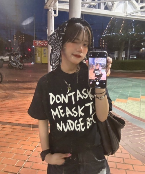 WudgeBoy（ワッジボーイ）の「Tegaki t shirt（Tシャツ/カットソー・レディース・ブラウン/ブラック/ホワイト・LARGE/X-LARGE/MEDIUM）」の10枚目の写真
