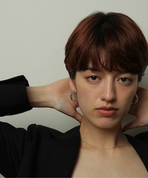 【ORLEAN】ハートデザイン フープピアス