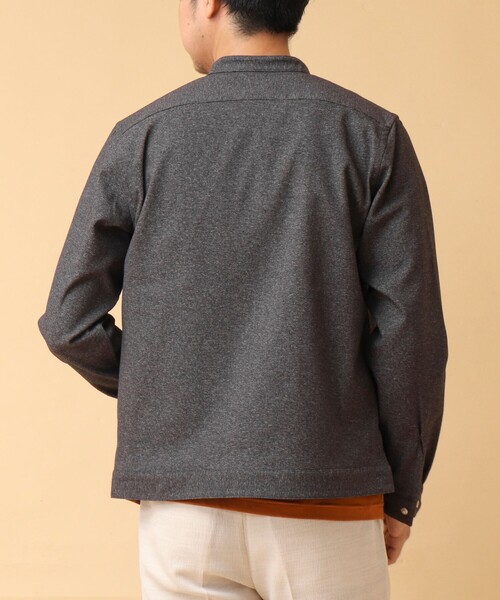 NOLLEY’S(ノーリーズ)の「《吸水速乾》SMART TECH ストレッチ シングルライダースシャツジャケット 24AW(ブルゾン・メンズ・ベージュ/ネイビー/グレー・S/XL/L/M)」の21枚目の写真