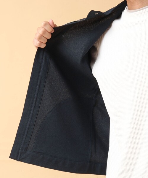 NOLLEY’S(ノーリーズ)の「《吸水速乾》SMART TECH ストレッチ シングルライダースシャツジャケット 24AW(ブルゾン・メンズ・ベージュ/ネイビー/グレー・S/XL/L/M)」の7枚目の写真