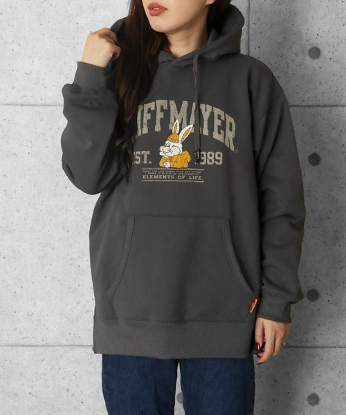 【セール】裏起毛ゆるパーカー(ラビット)（パーカー）｜KRIFF MAYER Lady's Collection（クリフメイヤーレディースコレクション）