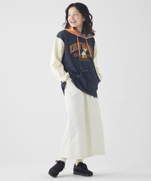 KRIFF MAYER Lady's Collection(クリフメイヤーレディースコレクション)の「裏起毛ゆるパーカー(ラビット)(パーカー・レディース・ナチュラル/カラフル/チャコール/ピンク/カーキ/グレー・MEDIUM/LARGE)」の19枚目の写真