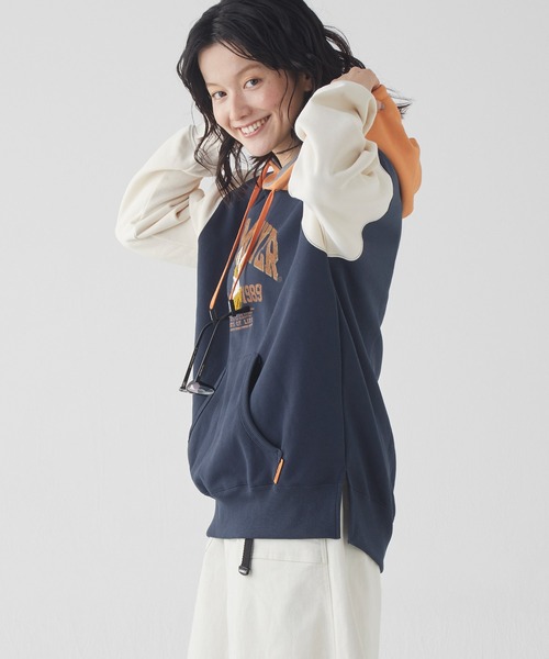 KRIFF MAYER Lady's Collection(クリフメイヤーレディースコレクション)の「裏起毛ゆるパーカー(ラビット)(パーカー・レディース・ナチュラル/カラフル/チャコール/ピンク/カーキ/グレー・MEDIUM/LARGE)」の20枚目の写真
