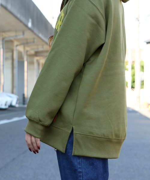 KRIFF MAYER Lady's Collection(クリフメイヤーレディースコレクション)の「裏起毛ゆるパーカー(ラビット)(パーカー・レディース・ナチュラル/カラフル/チャコール/ピンク/カーキ/グレー・MEDIUM/LARGE)」の11枚目の写真