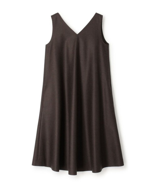 【セール】ウールジャージー ノースリーブフレアワンピース（ワンピース）｜EDITION（エディション）