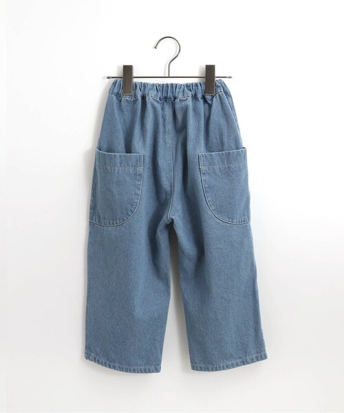 p.premier(ピードットプルミエ)の「ゆるシルエットのワイドタックパンツ(その他パンツ・キッズ・ブルー/ブラック/カーキ・90/100/110/120/80/130/140)」の6枚目の写真
