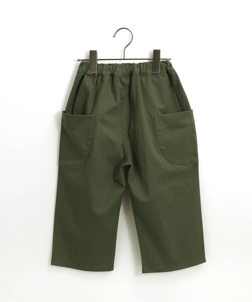 p.premier(ピードットプルミエ)の「ゆるシルエットのワイドタックパンツ(その他パンツ・キッズ・ブルー/ブラック/カーキ・90/100/110/120/80/130/140)」の7枚目の写真