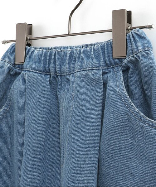 p.premier(ピードットプルミエ)の「ゆるシルエットのワイドタックパンツ(その他パンツ・キッズ・ブルー/ブラック/カーキ・90/100/110/120/80/130/140)」の8枚目の写真