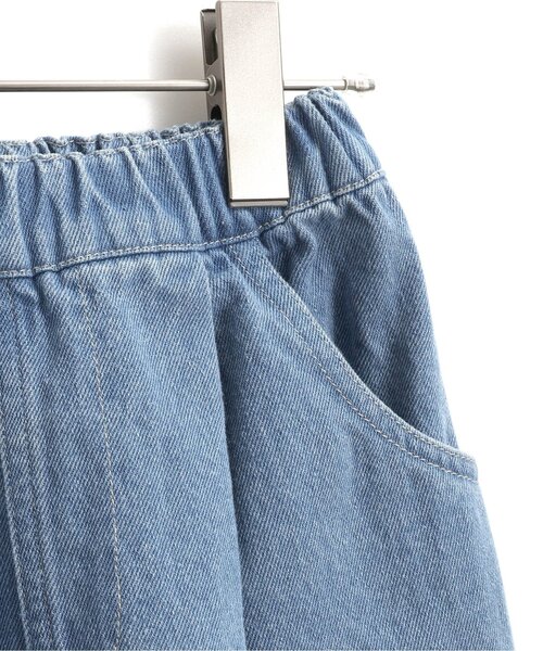 p.premier(ピードットプルミエ)の「ゆるシルエットのワイドタックパンツ(その他パンツ・キッズ・ブルー/ブラック/カーキ・90/100/110/120/80/130/140)」の9枚目の写真