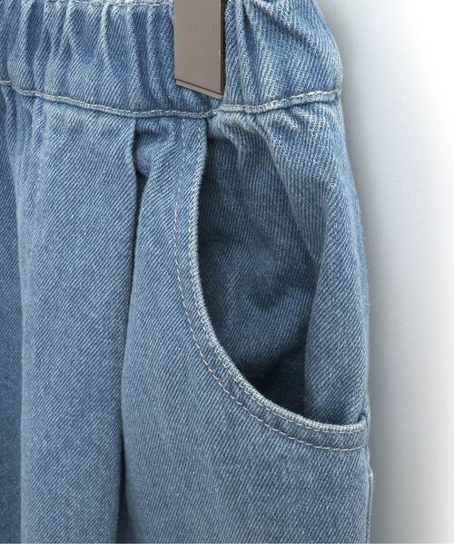 p.premier(ピードットプルミエ)の「ゆるシルエットのワイドタックパンツ(その他パンツ・キッズ・ブルー/ブラック/カーキ・90/100/110/120/80/130/140)」の10枚目の写真